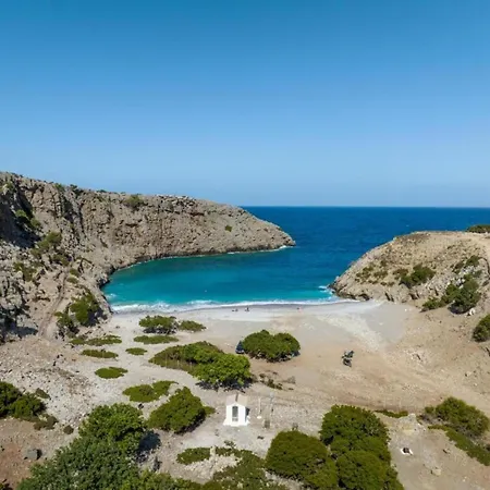 Seaview In Beautiful Setting West From Chania *